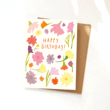 Load image into Gallery viewer, Birthday Confetti Flowers Card