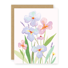 Load image into Gallery viewer, Watercolor Iris Card