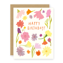 Load image into Gallery viewer, Birthday Confetti Flowers Card