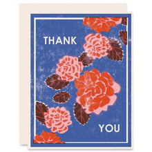 Load image into Gallery viewer, Red Peonies Thank You Card