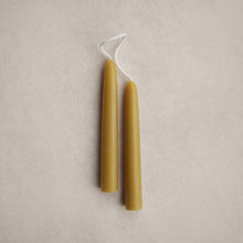 Load image into Gallery viewer, 6" Beeswax Dipped Taper Candles: Mushroom