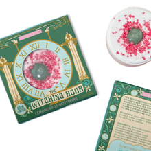 Load image into Gallery viewer, The Witching Hour Lemongrass Bath Bomb with Aventurine
