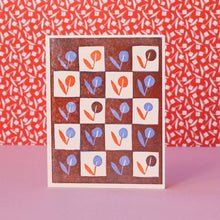 Load image into Gallery viewer, Circle Floral (Red) Letterpress Card