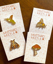 Load image into Gallery viewer, Moth Enamel Pin 1.25”, Entomology Pin