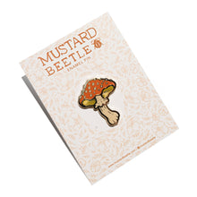 Load image into Gallery viewer, Mushroom Enamel Pin 1.25”