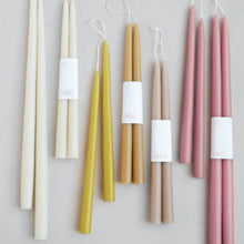 Load image into Gallery viewer, 12" Dipped Taper Candles: Petal