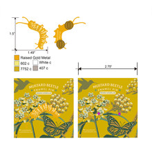 Load image into Gallery viewer, Enamel Pin: Monarch Caterpillar
