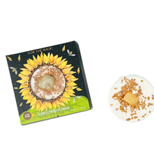 Load image into Gallery viewer, Sunflower Power Honey Bath Bomb with Amber