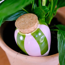 Load image into Gallery viewer, Olla -  Green and lilac stripes