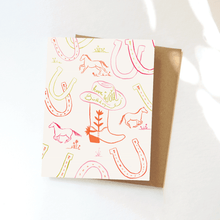 Load image into Gallery viewer, Western Cowgirl Birthday Greeting Card - Lucky Wild West
