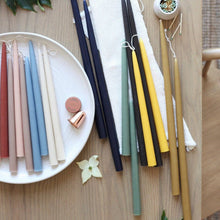 Load image into Gallery viewer, 18" Dipped Taper Candles: Clay