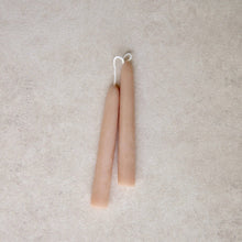 Load image into Gallery viewer, 6" Beeswax Dipped Taper Candles: Ochre