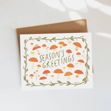 Load image into Gallery viewer, Mushroom Season Greeting Card - Cozy Whimsical Illustration