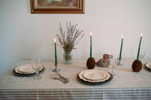 Load image into Gallery viewer, Beeswax Asparagus Candle Taper Pair (2)