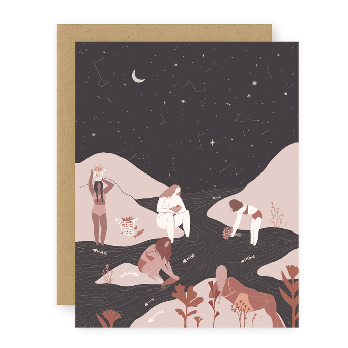 Down by the River Greeting Card: Single