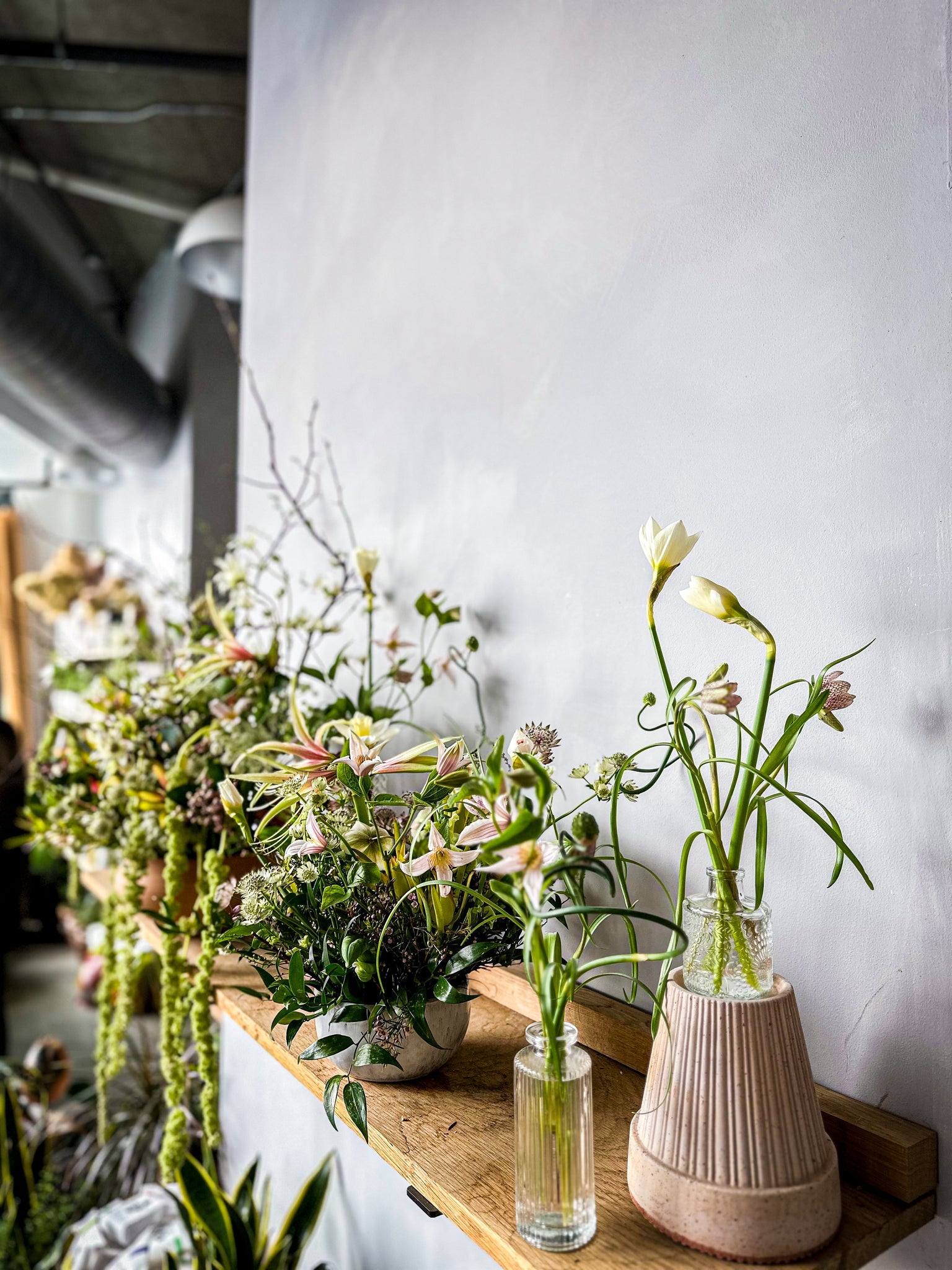 indoor plants in vases Wedding Bud Vases in NYC – Mini Arrangements for NYC Weddings – Stonefruit Botanical