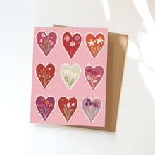 Load image into Gallery viewer, Valentine Hearts Card