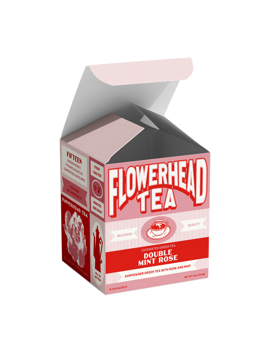 Double Mint Rose Tea Bags