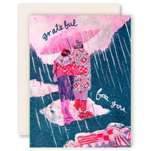 Load image into Gallery viewer, Grateful for You (Quilt Coats) - Gratitude Risograph Card