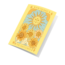 Load image into Gallery viewer, The Sunflower Botanical Tarot Greeting Card