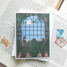 Load image into Gallery viewer, Reading Together Letterpress Card
