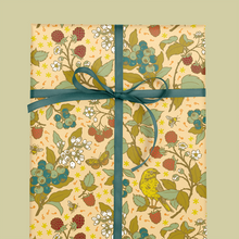 Load image into Gallery viewer, Recyclable Gift Wrap / Wrapping Paper: Berries: Plastic Free