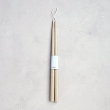 Load image into Gallery viewer, 18" Dipped Taper Candles: Parchment