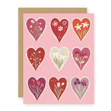 Load image into Gallery viewer, Valentine Hearts Card