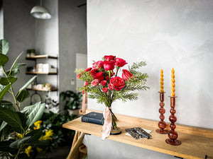 Valentine's Flower Bouquet: The Dozen Roses