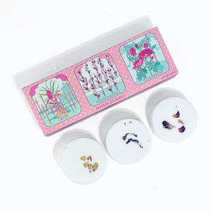 Floral Tarot Shower Steamer Set with botanicals