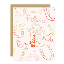 Load image into Gallery viewer, Western Cowgirl Birthday Greeting Card - Lucky Wild West