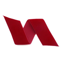 Load image into Gallery viewer, Red Swiss Velvet Ribbon: 11Yard Retail Roll / 36mm