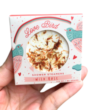 Load image into Gallery viewer, Love Bird Wild Rose Shower Steamer Set