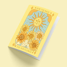Load image into Gallery viewer, The Sunflower Botanical Tarot Greeting Card