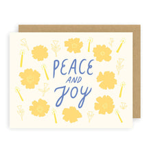 Load image into Gallery viewer, Floral Peace and Joy Greeting Card