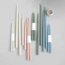 Load image into Gallery viewer, 12" Dipped Taper Candles: Moss