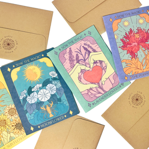 The Sunflower Botanical Tarot Greeting Card
