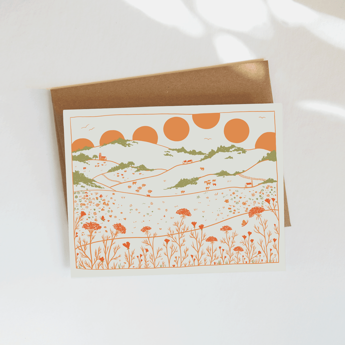 Fields Greeting Card: Single Card