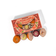 Load image into Gallery viewer, Mandarin Scoops Bath Bomb Gift Set made with Rose Botanicals