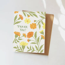 Load image into Gallery viewer, Marigold Thank You Card: Single Card