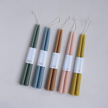 Load image into Gallery viewer, 12" Dipped Taper Candles: Petal