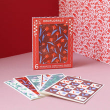 Load image into Gallery viewer, Circle Floral (Red) Letterpress Card