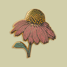 Load image into Gallery viewer, Enamel Pin: Purple Coneflower 1.25"