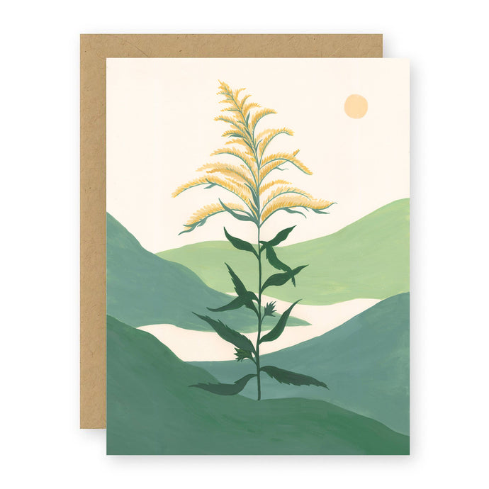 Goldenrod Greeting Card: Single Card