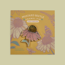 Load image into Gallery viewer, Enamel Pin: Purple Coneflower 1.25"