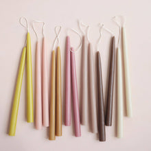 Load image into Gallery viewer, 12" Dipped Taper Candles: Citrine