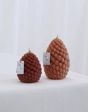 Load image into Gallery viewer, Mo&amp;Co Home Exclusive: Sculpted Beeswax Pine Cones | 2 Sizes: Large: H: 4" x D: 2 3/4"