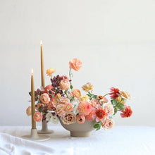 Load image into Gallery viewer, 12" Dipped Taper Candles: Petal