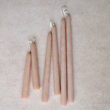 Load image into Gallery viewer, 6" Beeswax Dipped Taper Candles: Blossom