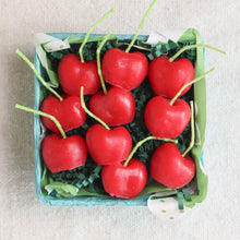 Load image into Gallery viewer, Beeswax Cherry Birthday Candles: 5